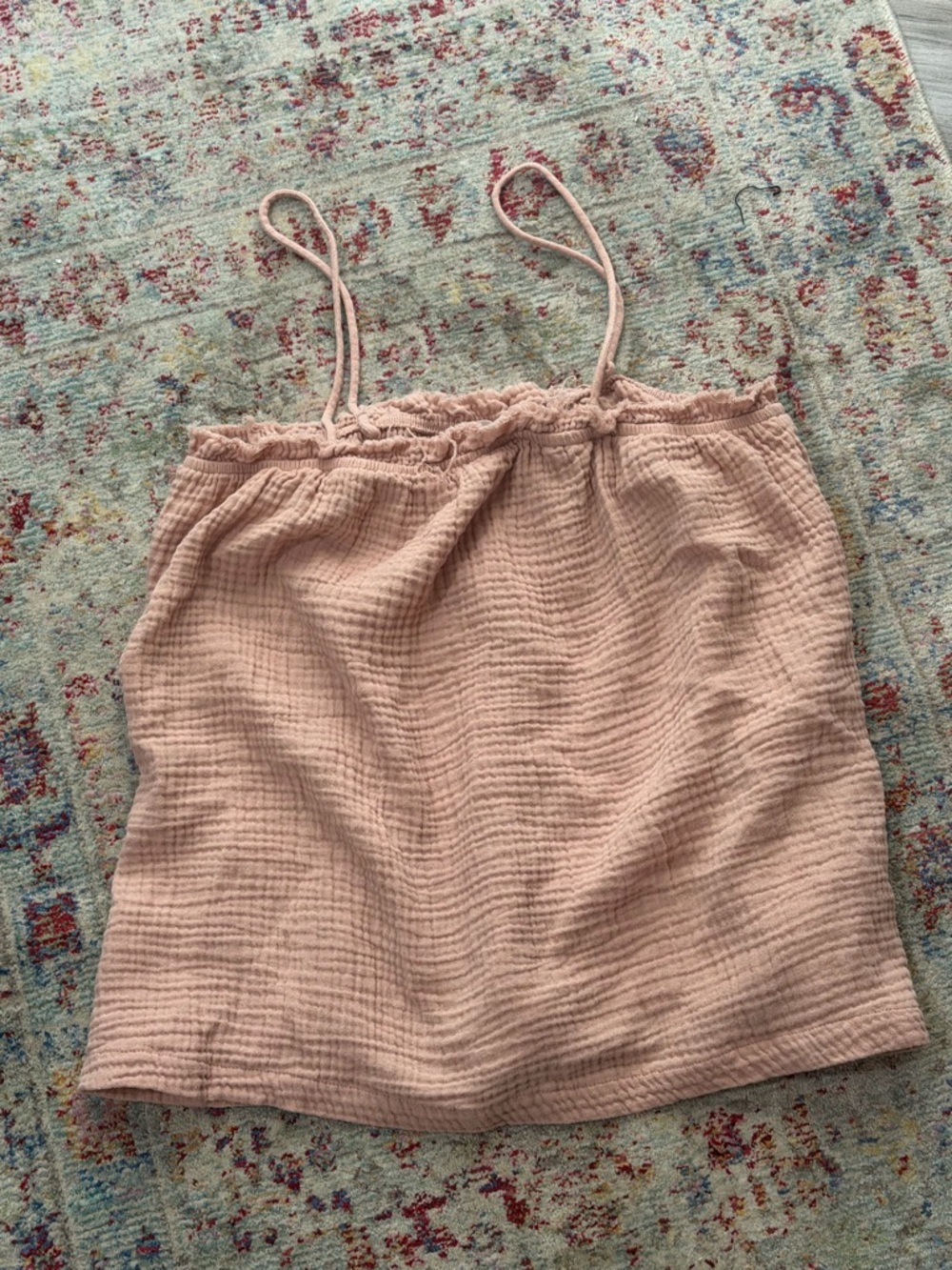Neuflora light pink gauzy tank size small - Picture 2 of 4
